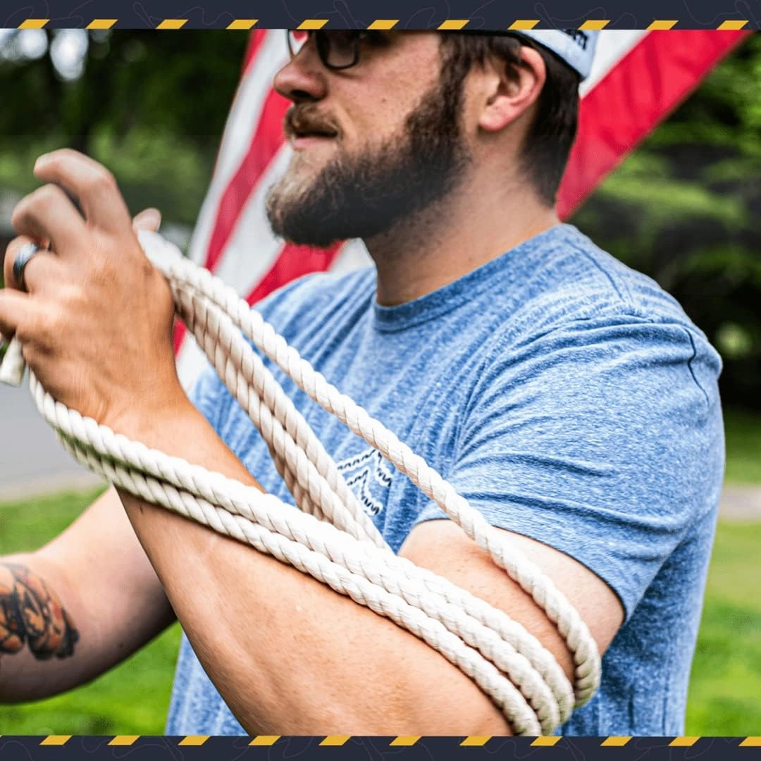 SGT KNOTS Twisted 100% Cotton Rope for DIY Projects, Crafts, Macrame Cord, Commercial, Agricultural - High Strength, Natural (5/16" x 100ft, Natural)