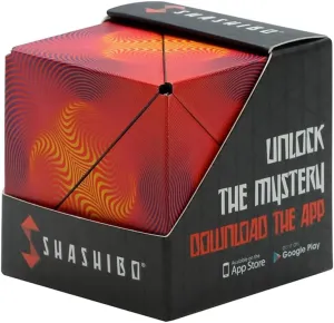 SHASHIBO Shape Shifting Box - STEM Magnetic Fidget Cube That Transforms Into Over 70 Shapes, Download Fun in Motion Toys Mobile App (Optical Ilusion)