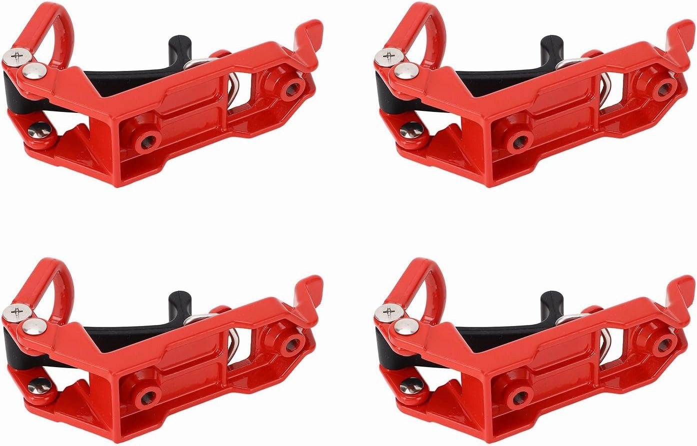 Shovel Mount for Roof Rack, Heavy Duty Metal Rubber Clamp Mounting Bracket Shovel Holder Roof Rack Mounting Brackets for Roof Rack Boats Tool (Red)
