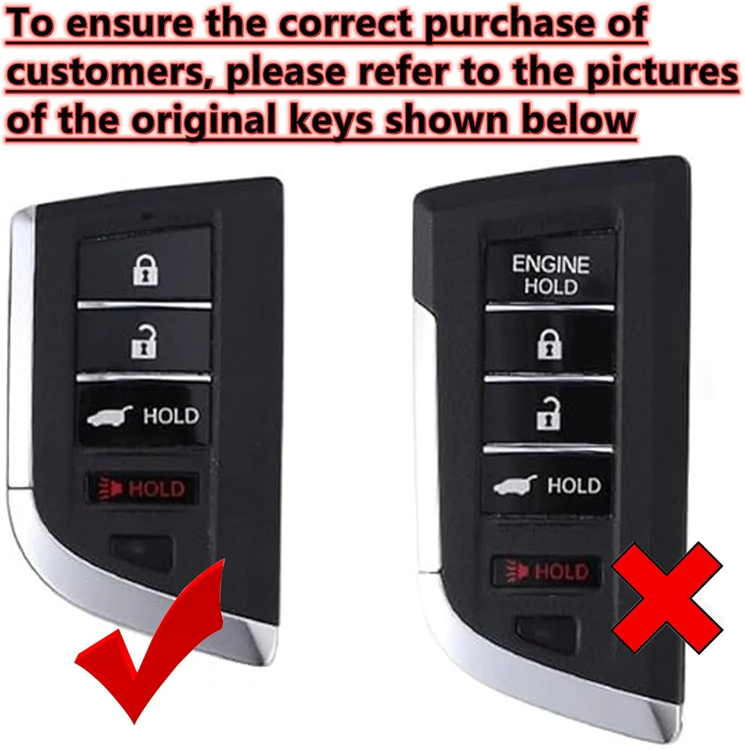 Smart Key Protective Shell for Acura Key Fob Cover with Keychain Fits for Acura RDX MDX Smart Key Vehicle Accessories (Pink-Silver)
