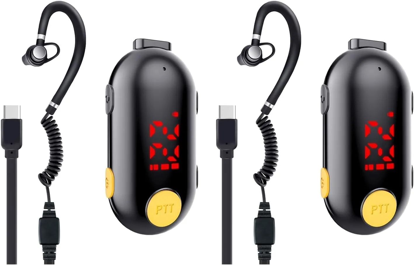 SMP Mini Walkie Talkie, Rechargeable, 22 Channels CTCSS/DCS, Long Range PMR Two-Way Radio, for Security, Restaurants, Workplace