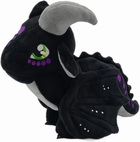 Soft Plush Wings Dragon Figures Stuffed Animals Toy Pillow Doll, Pterosaur Flying Black Dragon Plushie Toys Best Birthday Christmas Anniversary Fiesta Party Festival Gifts for Adults Kids Baby Toys