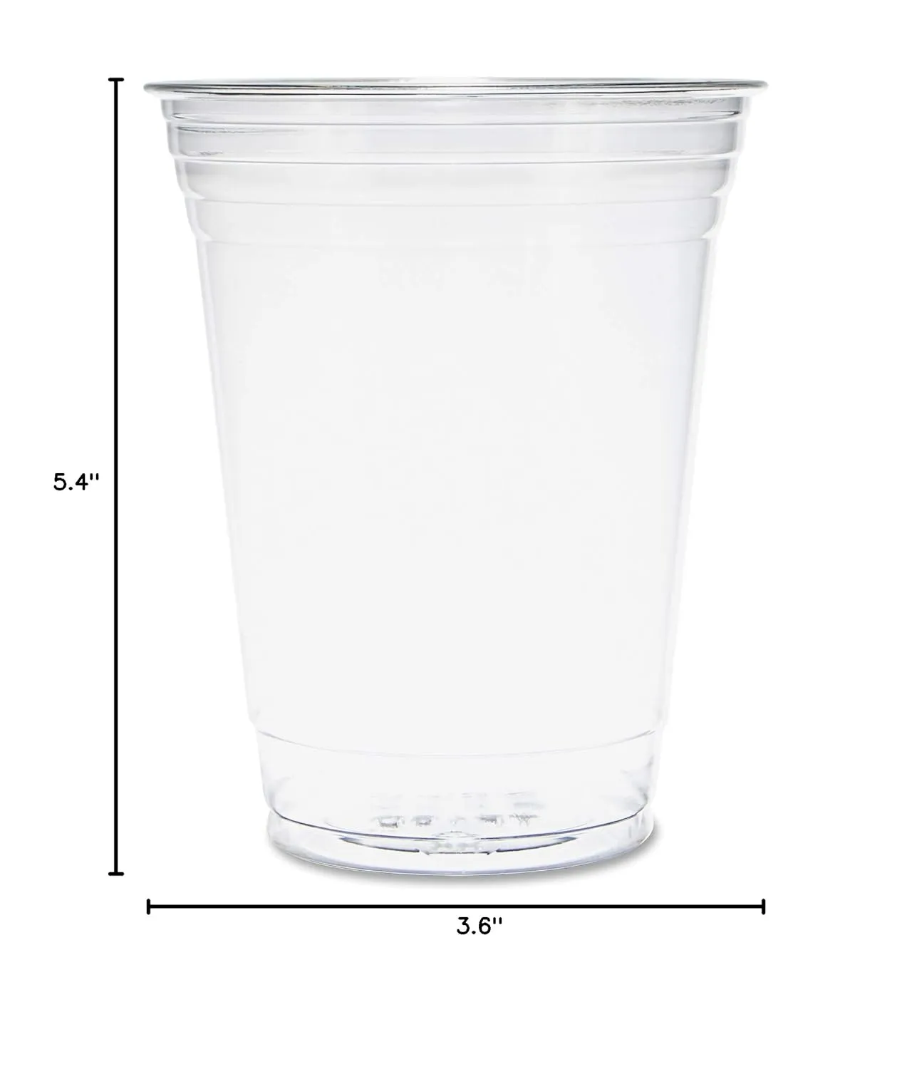 Solo Ultra Clear 16 Oz Plastic Cold Cup, TP16D (1,000 Count)