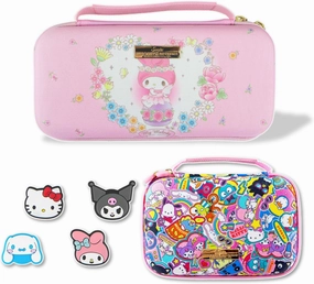 Sonix x Sanrio Nintendo Switch Thumb Grips (Hello Kitty & Friends)   Carrying Case (My Melody Fairy 50th Anniversary)   GameCard Case (Hello Kitty & Friends Stickers)