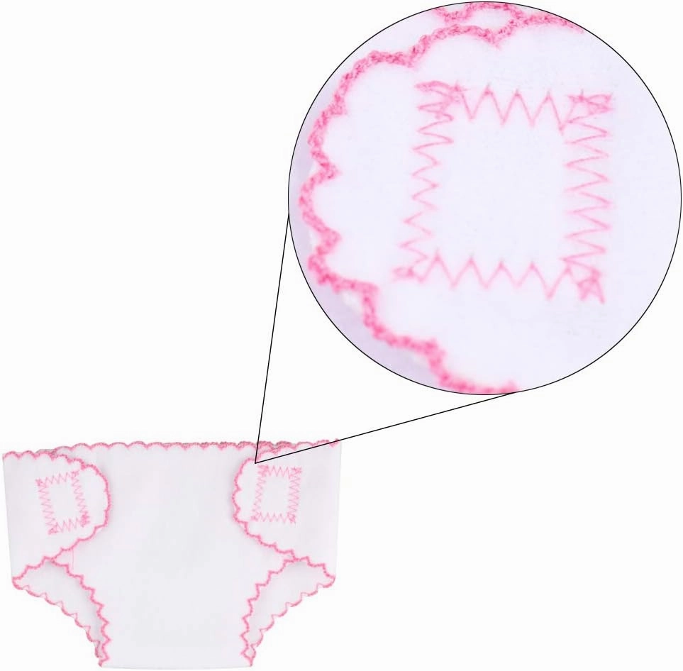SOTOGO 8 Pieces Doll Diapers Doll Underwear for 14 to 17 Inch New Born Baby Dolls and American 18 Inch Dolls Clothes and Accessories