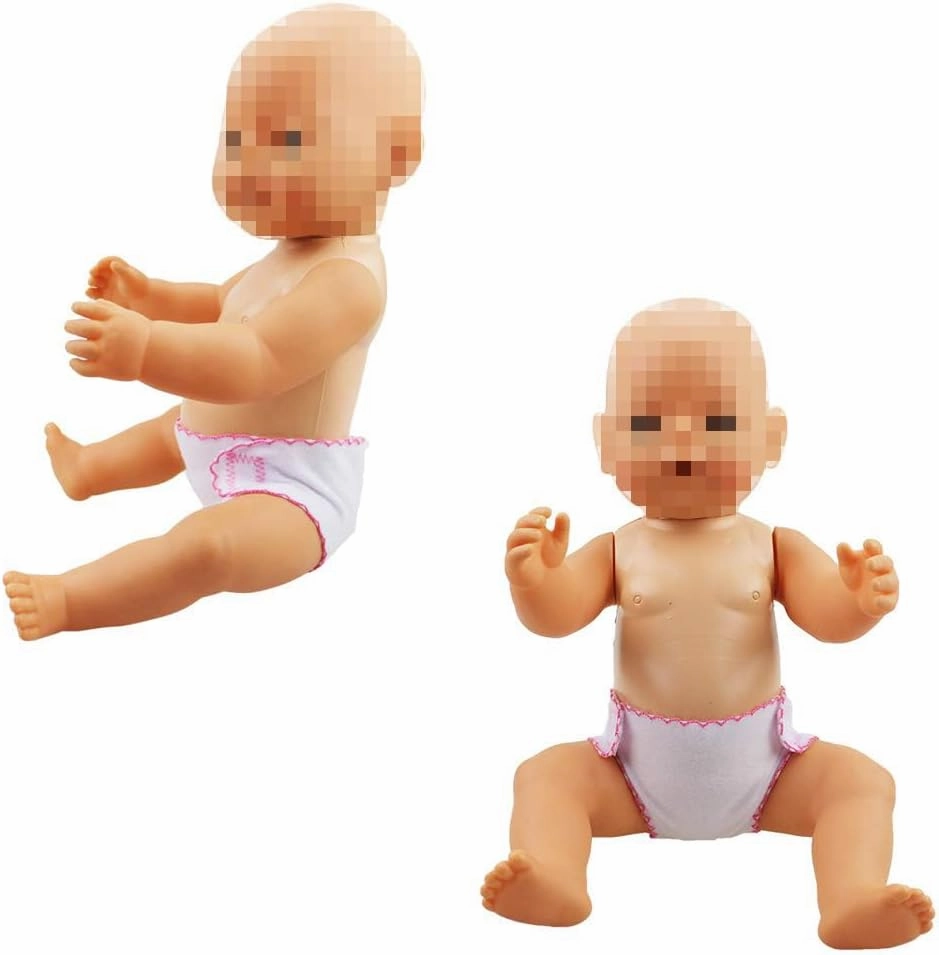 SOTOGO 8 Pieces Doll Diapers Doll Underwear for 14 to 17 Inch New Born Baby Dolls and American 18 Inch Dolls Clothes and Accessories