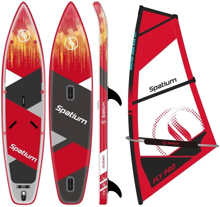 Spatium Windsurf Sail Professional Inflatable Sup Paddle Board Windsurf Board with sail
