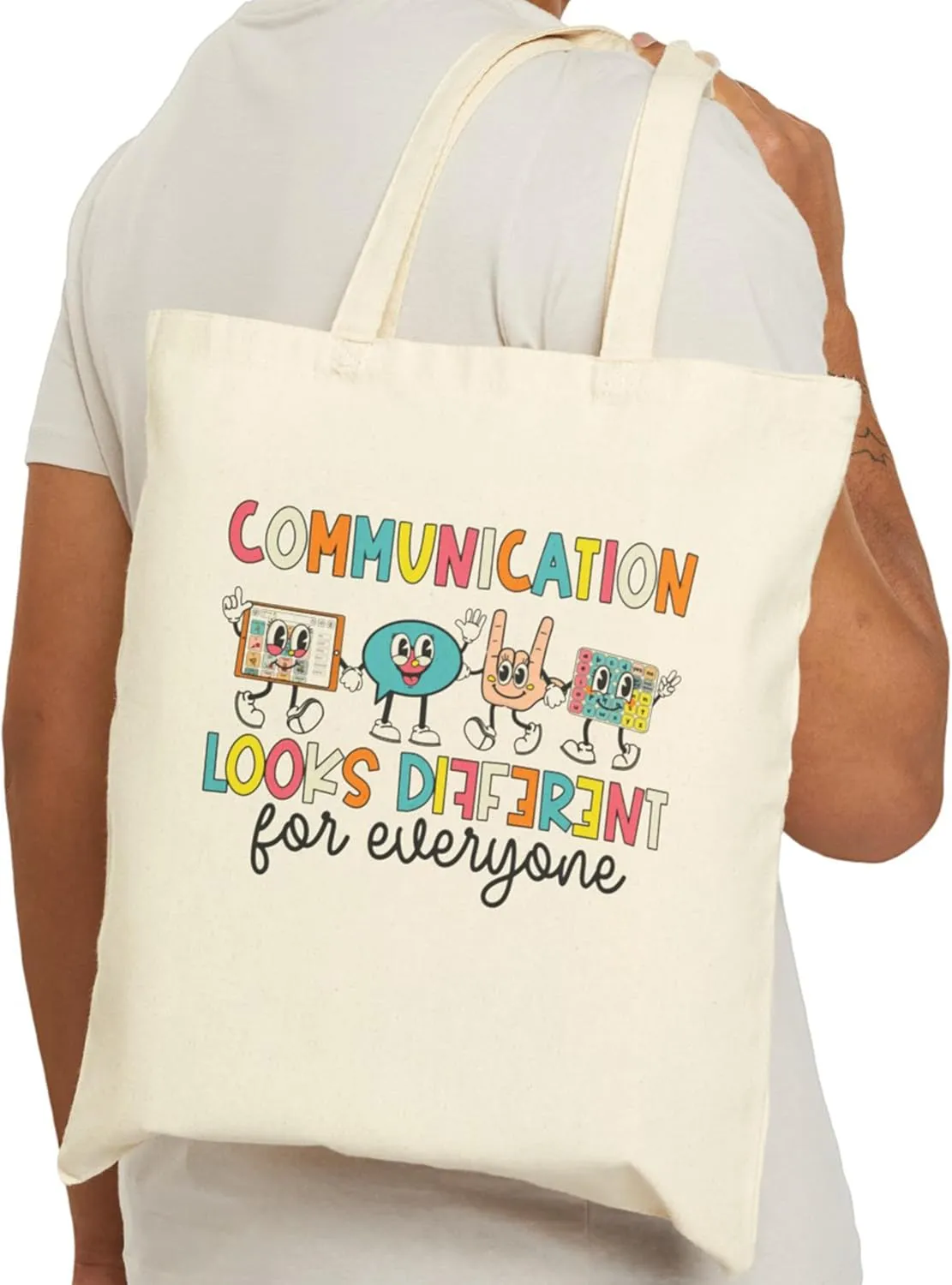 Speech Therapy Tote Bag - Perfect Speech Therapy Gifts, SLP Gifts for Speech Language Pathologist, SLP Tote Gifts