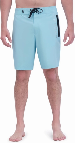 Spyder Men's Standard Swim Trunks, Stretch, Quick-Dry, 9” Inseam Board Shorts, UPF , Pockets, Brief Liner