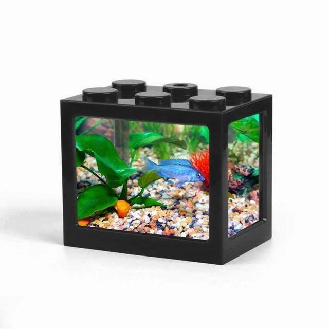 Stackable Mini Aquarium - Creative Desktop Décor for Home Office