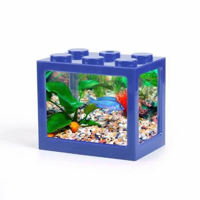Stackable Mini Aquarium - Creative Desktop Décor for Home Office