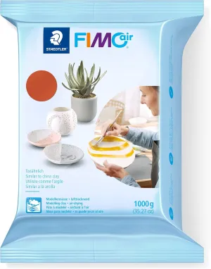 STAEDTLER Fimo Air Basic 8101-76 Air Drying Modelling Clay 1 kg - Terracotta