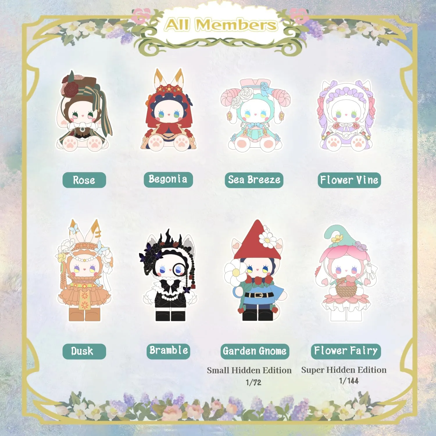 Studio Emma Secret Forest Garden Dating Series Blind Bag 6PCS Random Collection Mystery Toys Cute Blind Box Figures for Birthday Gifts