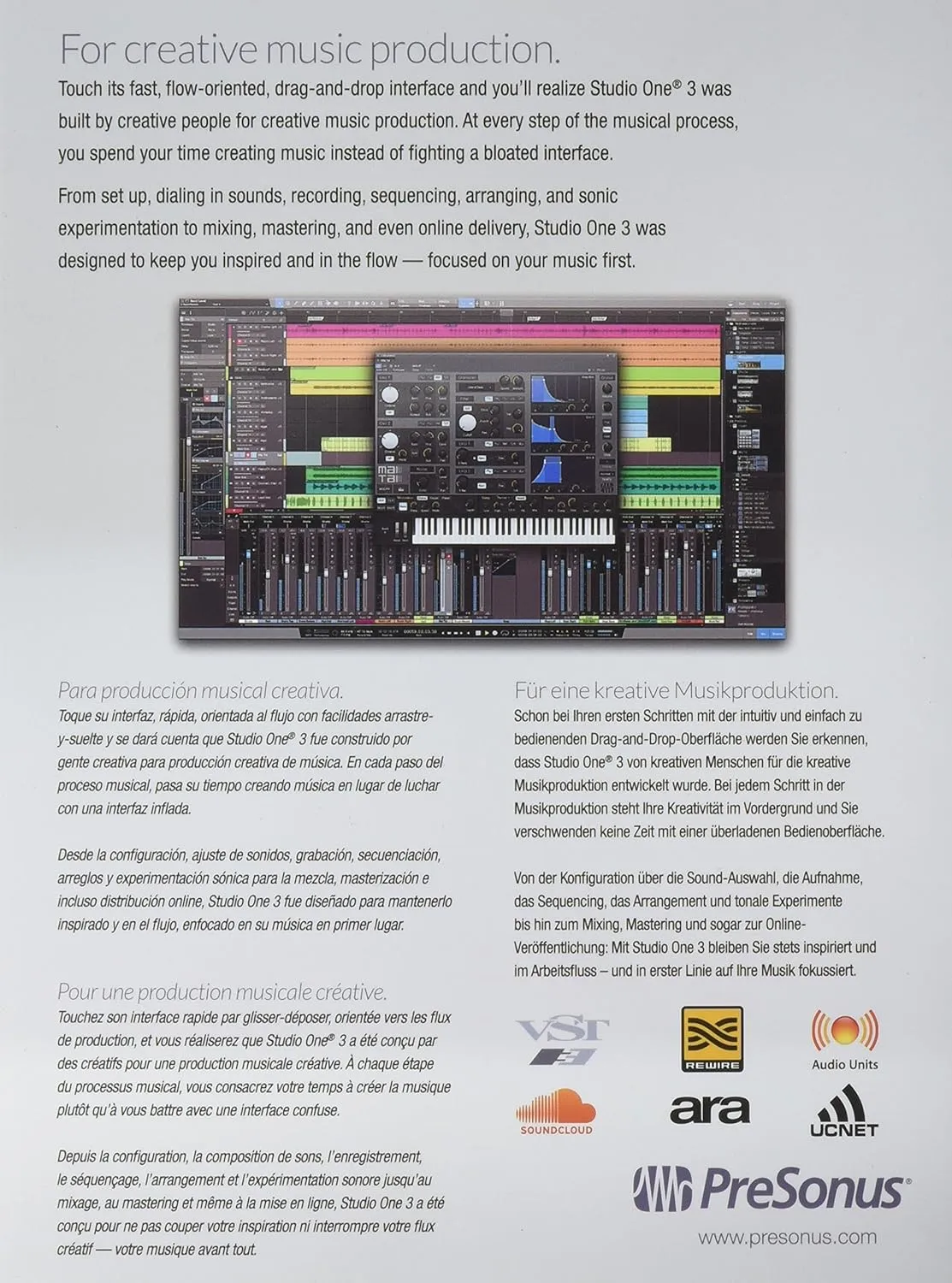 Studio One 3 Professional Creative Music Production Environment (License Code   Quick Start)