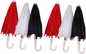 SUPVOX 6Pcs Doll Umbrellas Miniature Ornaments for Dollhouse Decoration for Enhancing House Realism and Crafting