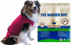 SurgiSnuggly Veterinary Invented Dog Surgical Recovery Suit for Female Spay or Male Dogs Neuters Onesie,Cone Alternative, Original Onesie Bodysuit for After Surgery Small, Medium, Large Dogs PI 2XL S