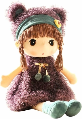 Sweetheart Rag Doll Cozy Cuddle Soft Baby Doll for Kids, Plush Stuffed Toy with Hat Skirt, Perfect Sleeping Partner for Girls, Xmas Birthday Gift