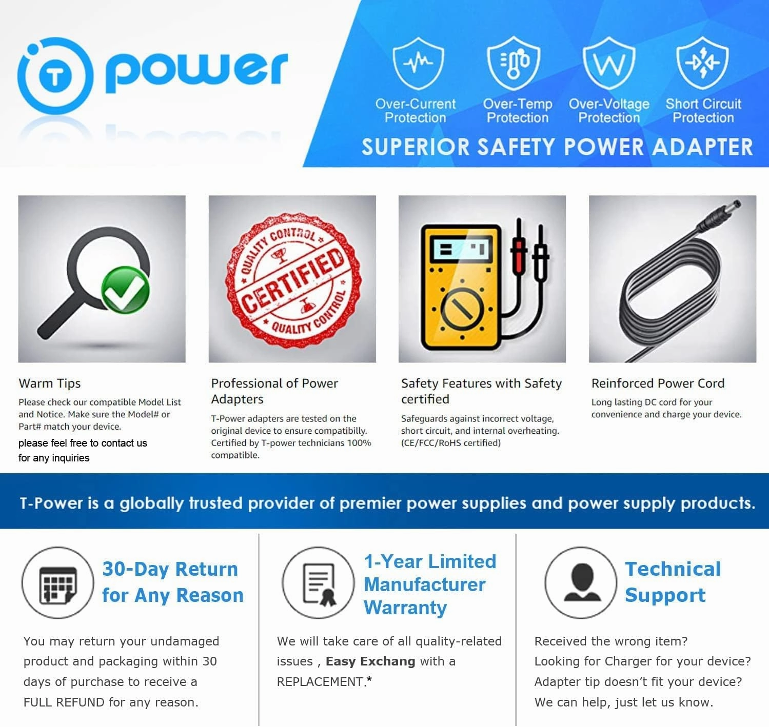 T POWER Car Charger Adapter for 5V Witti Beddi 6902 Brookstone BEDDI Glow Intelligent Alarm Clock 324999 & LELO Smart Wand Intimate Massagers 792639 Auto Mobile Power Supply Cord