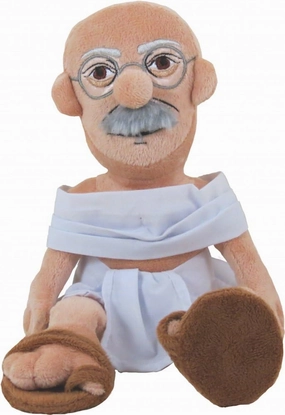 The Unemployed Philosophers Guild Mahatma Gandhi Little Thinker - 12" Soft Stuffed Plush Doll