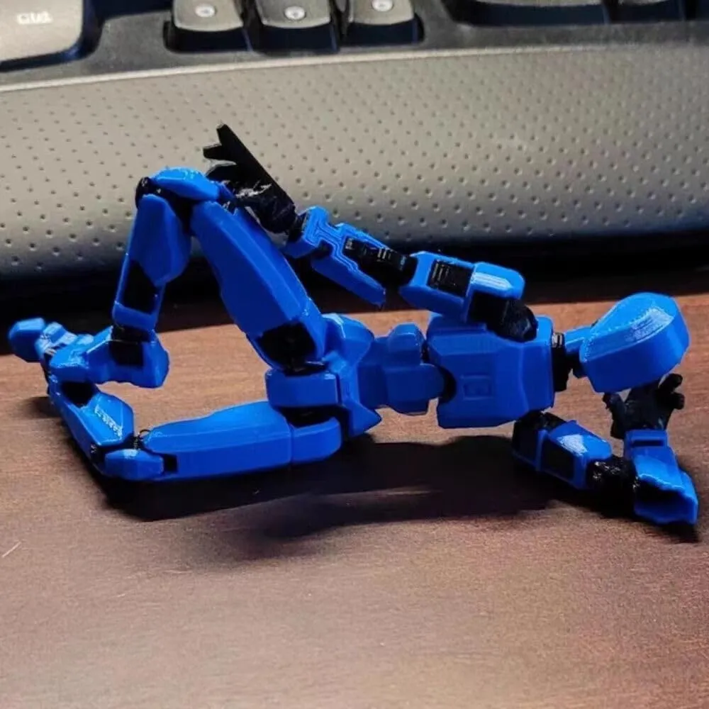 Titan 13 Action Figure, Lucky Robot 13 Action Figures, 3D Printed Multi-Articular Action Figures, Robot 13 Figure for Boy, Action Figure for Desktop Decorations (5pcs)