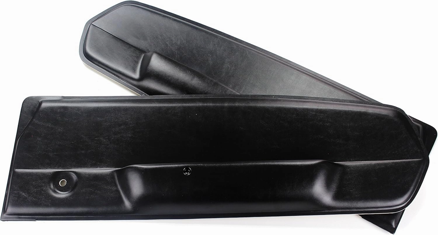 TMI 10-70107-958 Mustang Black Sierra Grain Vinyl Deluxe Pony Door Panel (Convertible, 2 2 Fastback, Coupe)