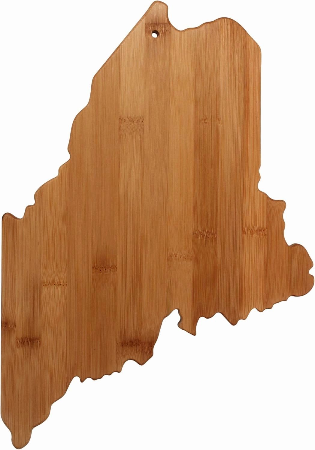 Totally Bamboo Maine State Shaped Bamboo Serving and Cutting Board