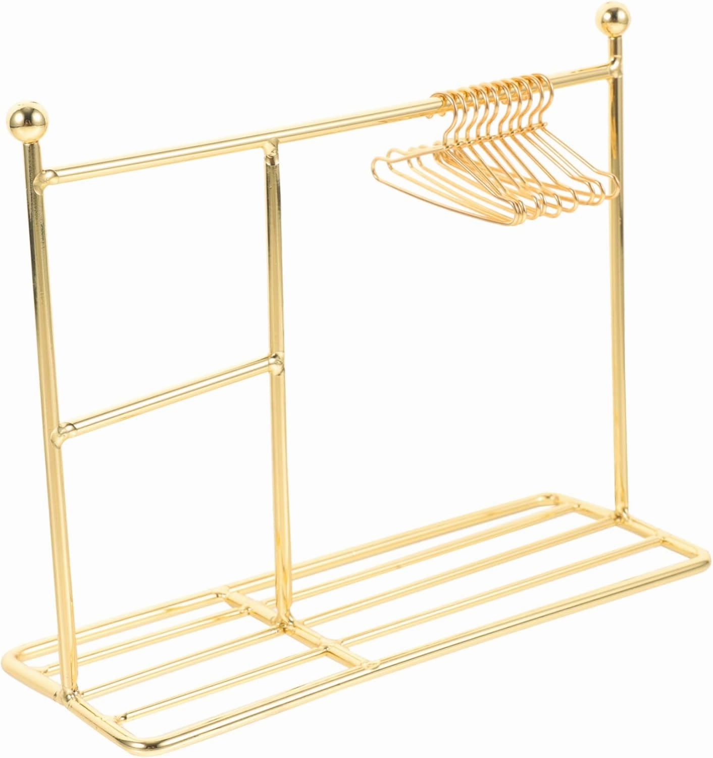 Toyvian 3sets Miniature Clothes Hanger for Dollhouse Upgraded Rack Mini Hangers for Displaying Doll Clothes Cute Mini Home Decor