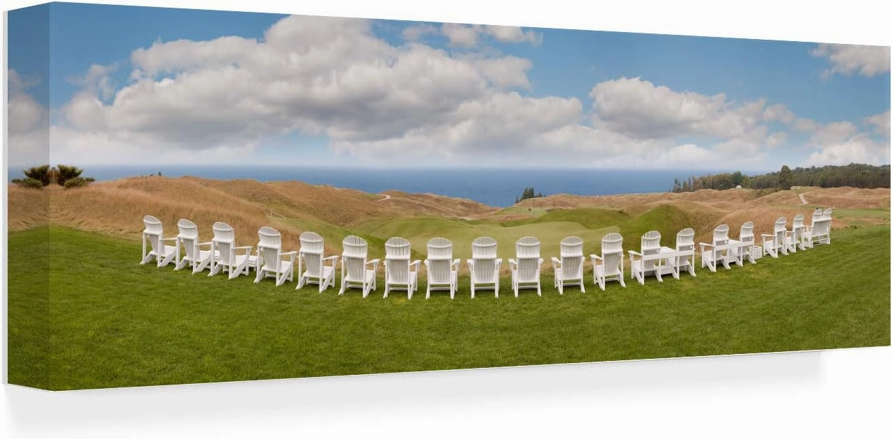 Trademark Fine Art, 8x24 Bluff Panorama Arcadia Michigan by Monte Nagler