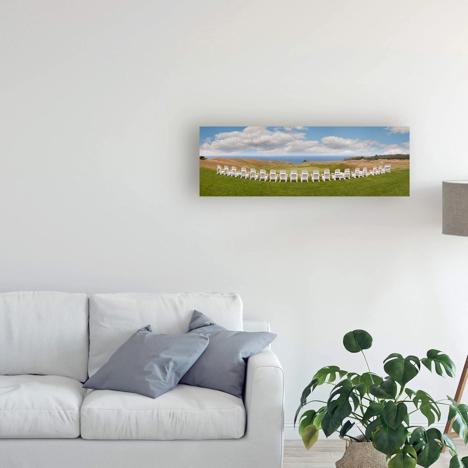 Trademark Fine Art, 8x24 Bluff Panorama Arcadia Michigan by Monte Nagler
