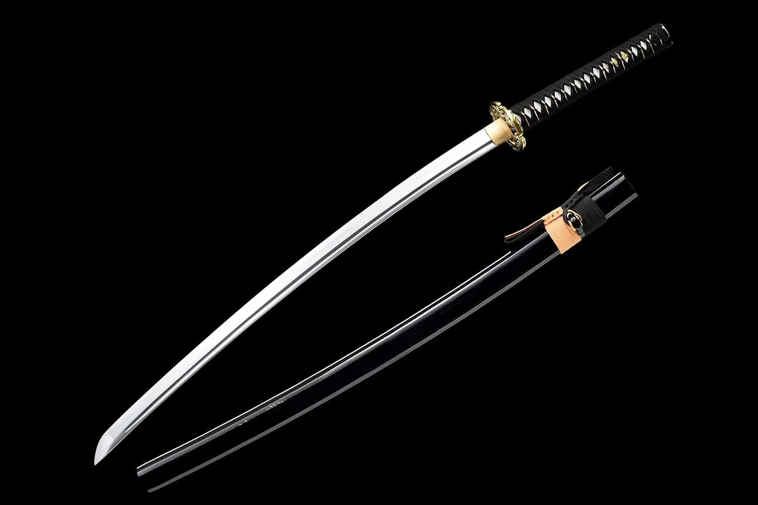 Traditional Heat/Clay Tempered Hand Forged Katana Sword | Real 1060/1095 T10 High Carbon Steel Sharp Full Tang Katanas | Practical Authentic Japanese Samurai Swords