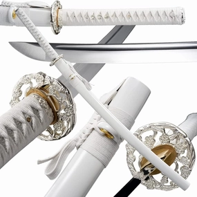 Traditional Heat/Clay Tempered Hand Forged Katana Sword | Real 1060/1095 T10 High Carbon Steel Sharp Full Tang Katanas | Practical Authentic Japanese Samurai Swords