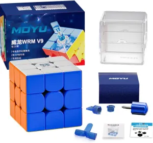 TUNJILOOL Moyu WRM V9 2023 3x3 Magnetic Speed Cube, moyu WeiLong WR M V9 Magnetic 3x3 Stickerless, WRM 2023 (Magnetic Version)