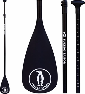 Tuxedo Sailor SUP Paddle - 3 Piece Adjustable Stand Up Paddle Board Paddle - Lightweight & Floating Paddle Board Oar - Durable and Packable, Reinforced Nylon Blades - Efficient Stroke