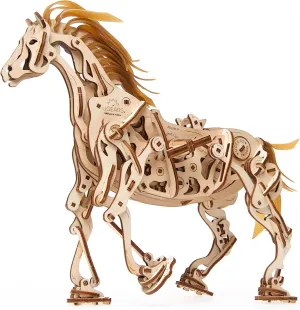 UGEARS 70054 Wooden Horse Puzzle, Model Building Set, Brain Game, DIY Puzzle, Educational Toy, Environmentally Friendly