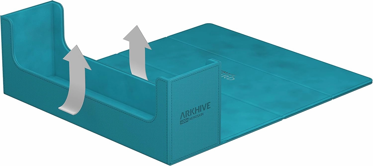 Ultimate Guard Arkhive 400 , Deck Case for 400 Double-Sleeved TCG Cards, Petrol, Compatible with Boulders, Magnetic Closure & Microfiber Inner Lining