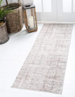 Unique Loom Uptown Collection Area Rug - Lexington Avenue (2' 2" x 6' 1" Runner, Beige/ Ivory)