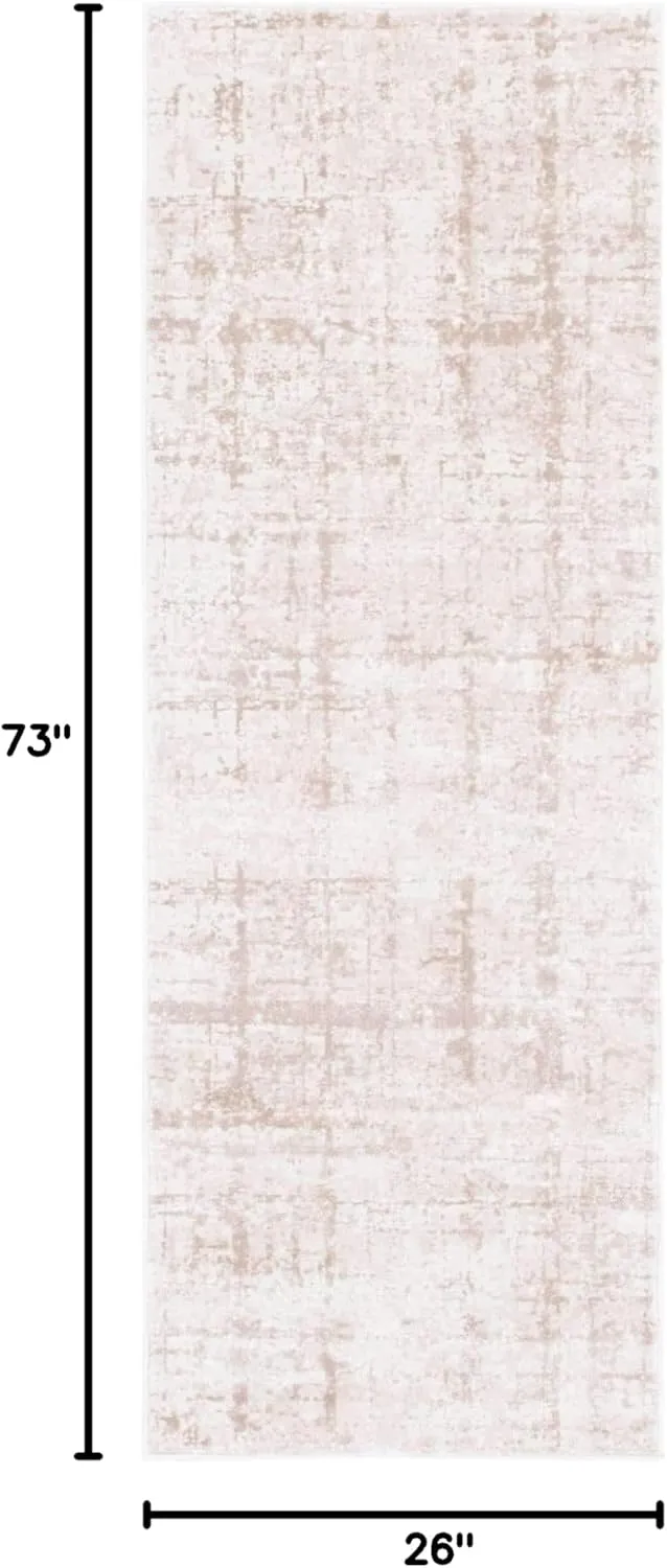 Unique Loom Uptown Collection Area Rug - Lexington Avenue (2' 2" x 6' 1" Runner, Beige/ Ivory)