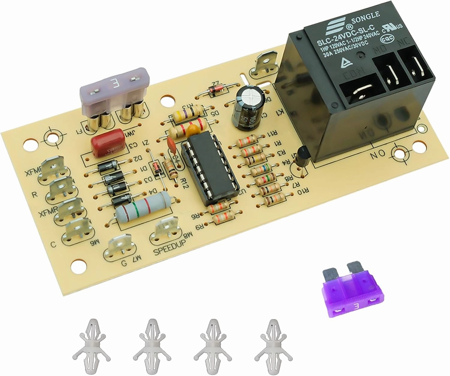 Upgraded Furnace Fan Blower Control Circuit Board Replacement for Goodman PCBFM103S, OEM Replacement with Time Delay Circuit Board