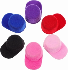 Vaguelly 6pcs Miniature Baseball Caps Mini Doll Hats Party Dress Hat for DIY Crafts Hair Accessories Dollhouse Decoration