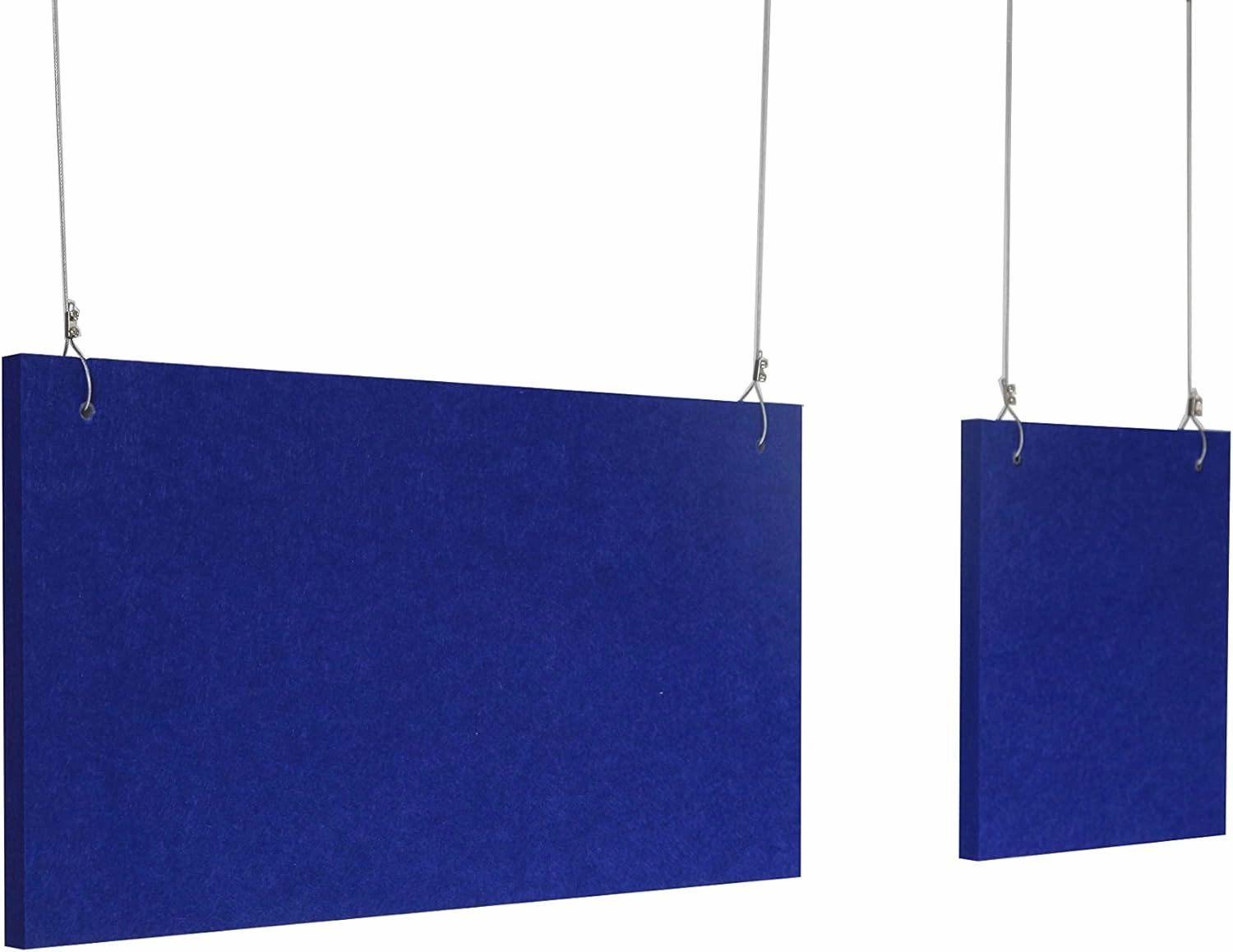 Versare Hanging SoundSorb Acoustic Baffles | Sound Dampening Material | Ceiling-Hung | Modern Design | 12" x 24" Black SoundSorb Panels