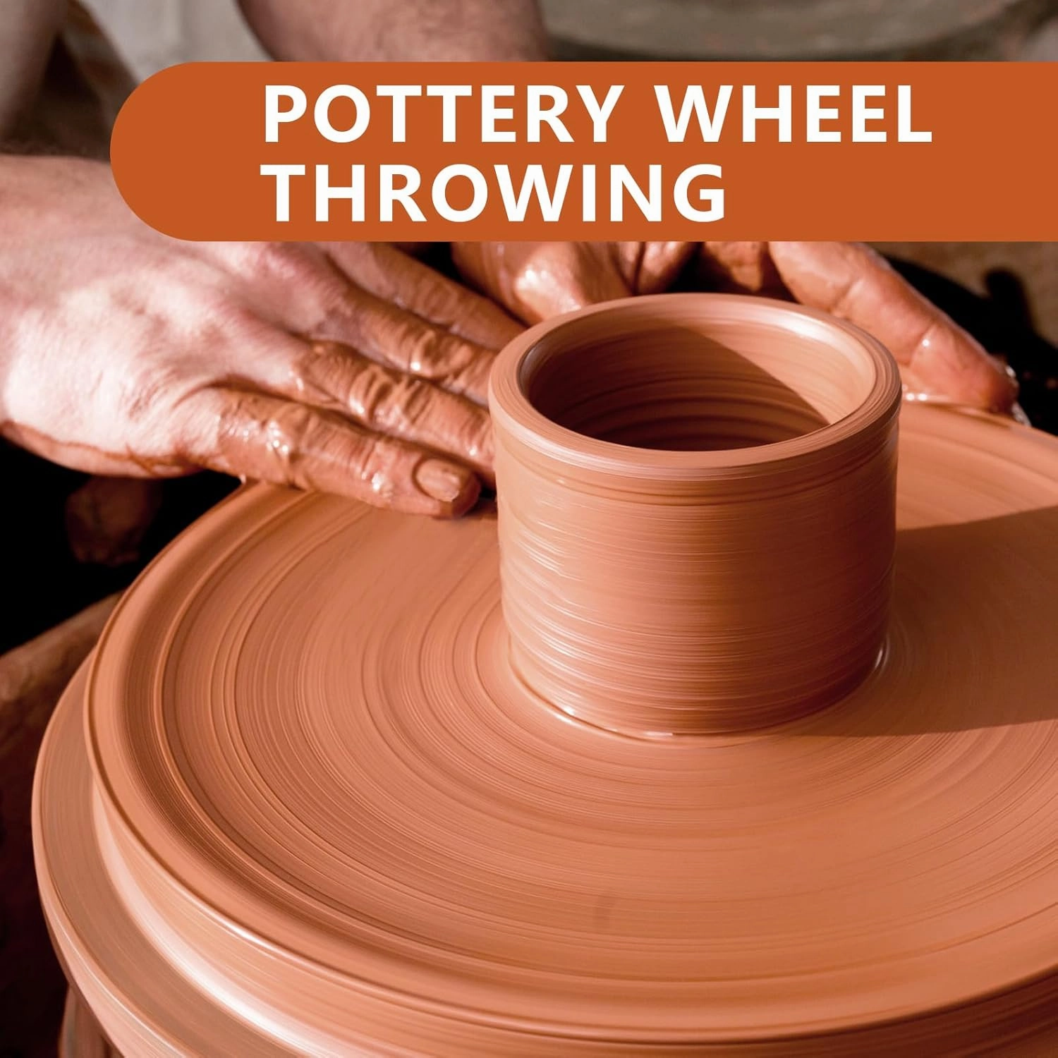 VIBRATITE Natural Air Dry Clay Bulk, 18LBs All-Purpose Modeling Sculpting Pottery Clay for Beginners and Professional (Terra Cotta)