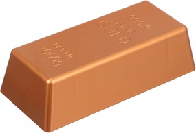 VICASKY 1Pc Simulation Copper Bar Decorative Plaything Realistic Plastic Copper Brick for Home Decor Stage Performance Supplies and Festive Events Chic Design