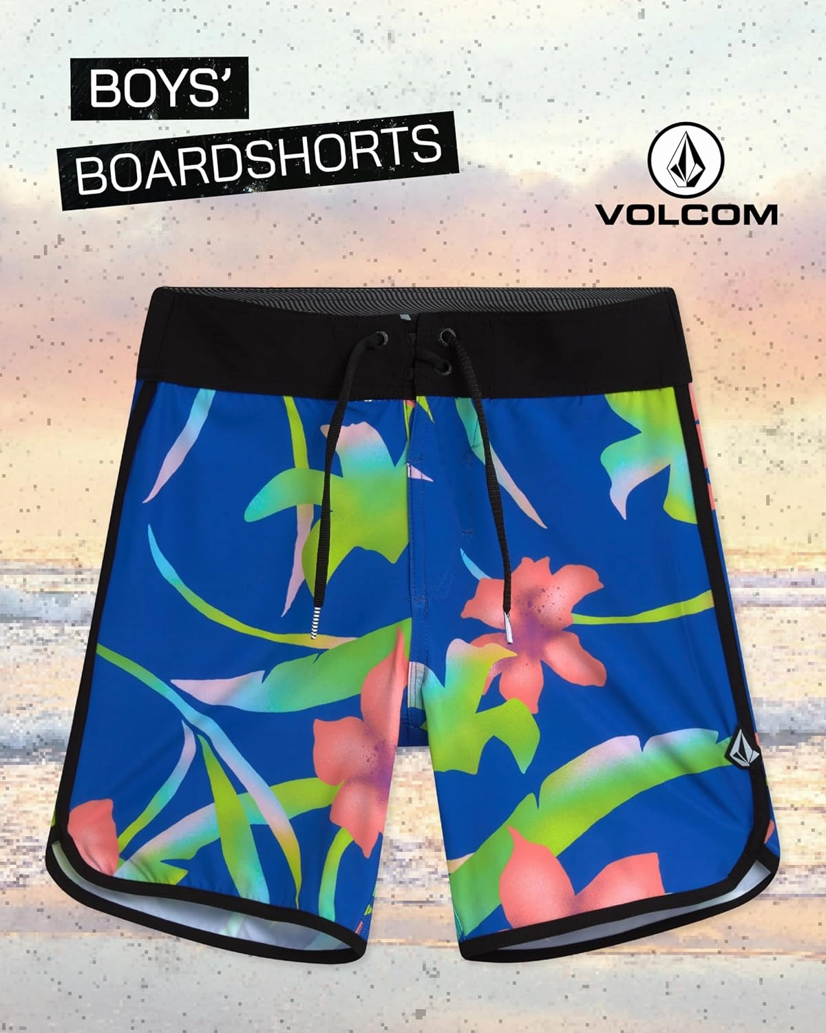 Volcom Boys Board Shorts - UPF 50  Quick Dry Swimwear Bathing Suit - Swim Trunks Swimsuit for Boys (8-16)