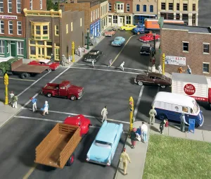 Walthers Cornerstone Series Kit HO Scale Model Asphalt Street System Straight Sections