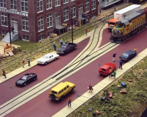 Walthers Cornerstone Series Kit HO Scale Model Brick Street System Straight Sections