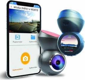 Whistler D28RS 1080P Dash Cam with Built-in WiFi, GPS Dashboard Camera, 1.2” LCD Screen, G-Sensor Security Camera for Car, Loop Recording, Parking Monitor, 120° Wide Angle Driving Recorder