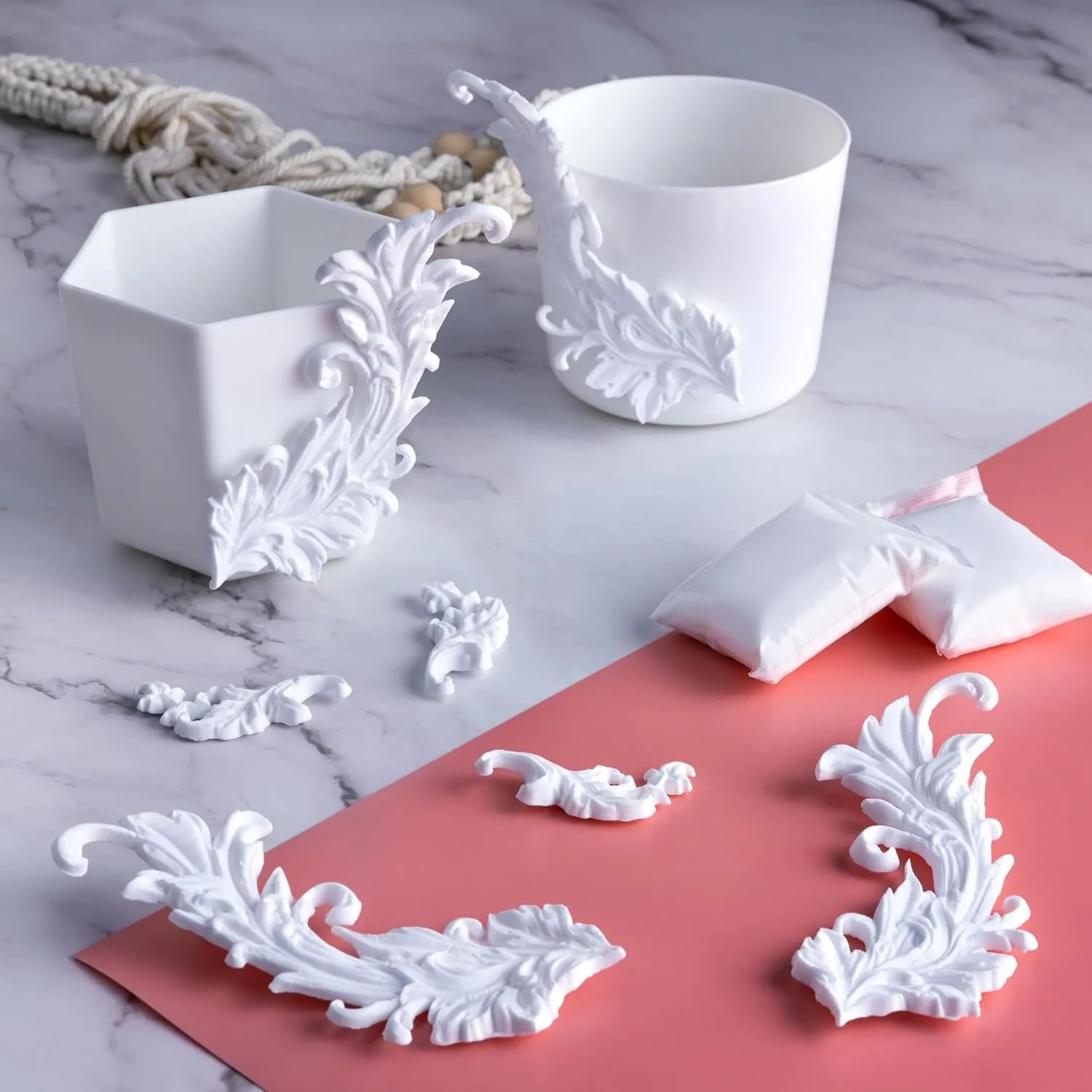 White Air Dry Clay for Kids - 36 Individually Bagged Airdry Clays for Arts & Crafts - Soft, Squishy Cosplay Foam Slim Clay for Home & School - Moldable, No-Mess Air Dry Modeling Clay - 12 Ounces