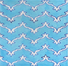 White and Turquoise Azulejos