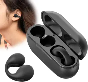 Wireless Ear Clip Skeleton Conduction Headphones, Premium Open Ear Headphones Wireless Bluetooth, Skeleton Conduction Bluetooth Earphones for Running, Sports, Cycling