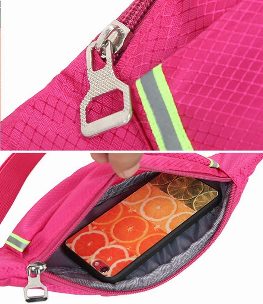WLEs1 Outdoor Sport Running Belt Water Resistant Storage Pockets Bumbag Money Belt Waist Pack Fit for :Hydration Belt Great for Walking, Running, Sprinting, Hiking, Cycling